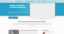 Desktop Screenshot of normanrockwellornaments.com